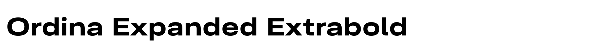 Ordina Expanded Extrabold image